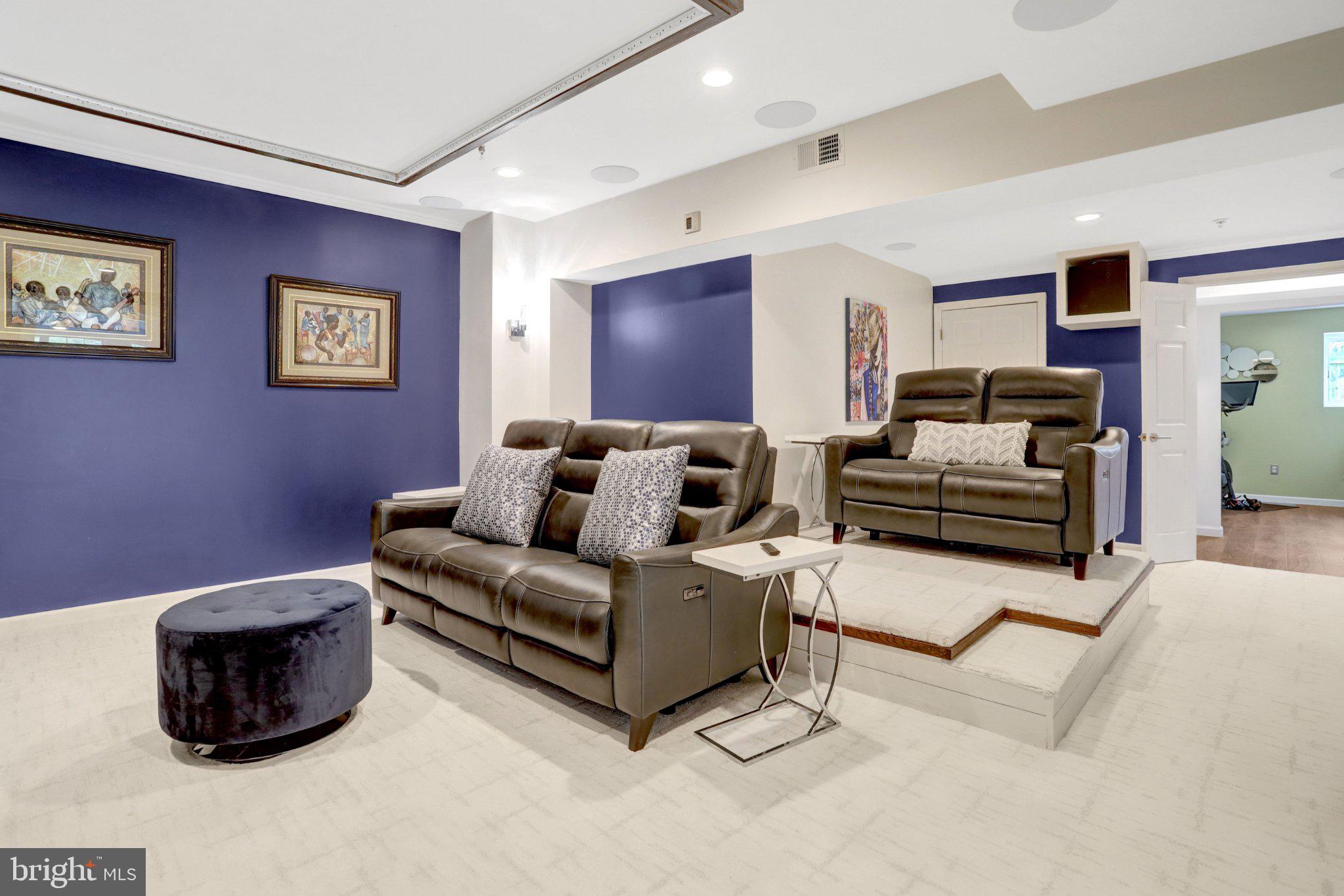 9219 Fort Foote Road Fort Washington, MD 20744 - Photo 53 of 68 Modern theater retreat with rich hues.