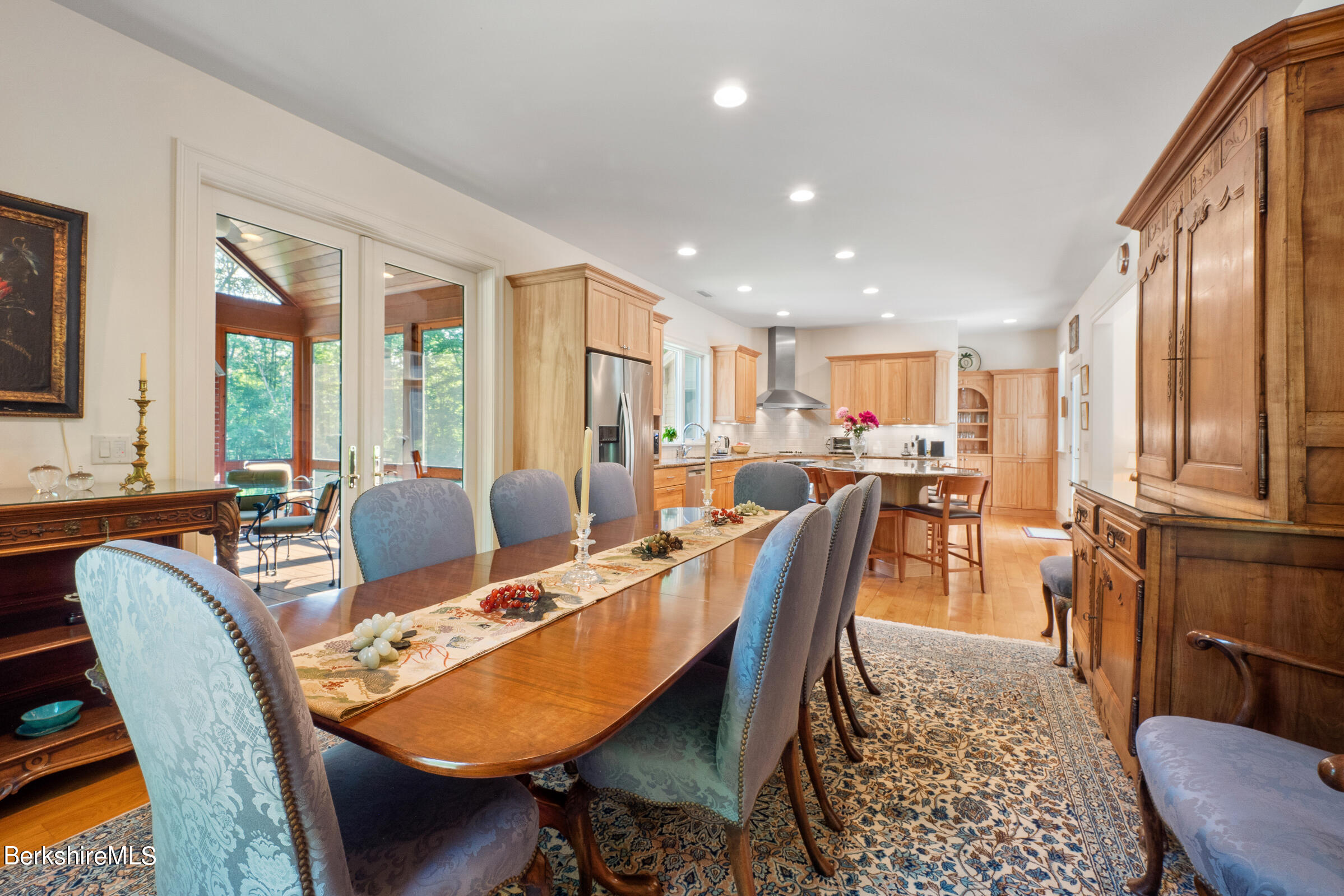 9 East Mountain Road Great Barrington, MA 01230 - Photo 17 of 45 a view of a dining room with furniture