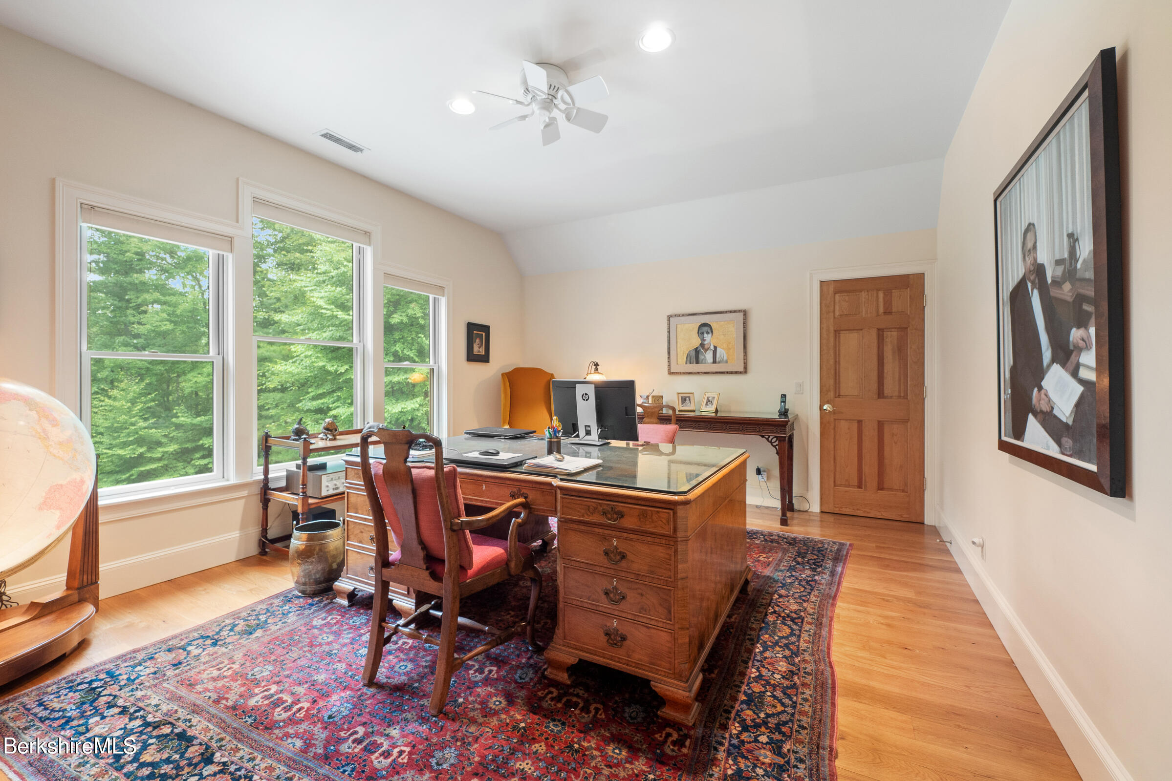 9 East Mountain Road Great Barrington, MA 01230 - Photo 31 of 45 a view of a workspace with furniture and a window