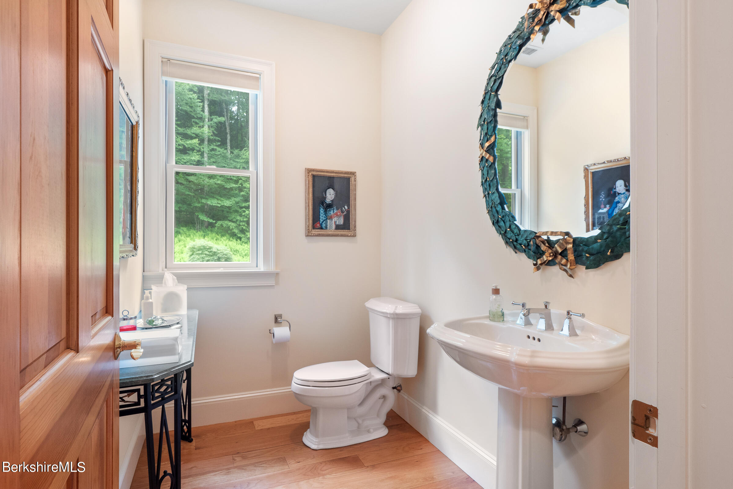 9 East Mountain Road Great Barrington, MA 01230 - Photo 32 of 45 a bathroom with a toilet sink and mirror