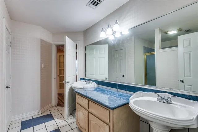 a view of a door and a window