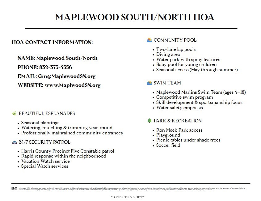 6139 Valkeith Drive Houston, TX 77096 - Photo 3 of 3 HOA