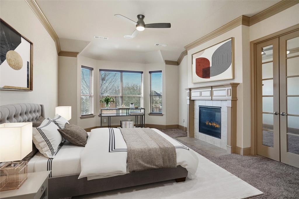 4840 Exposition Way Fort Worth, TX 76244 - Photo 12 of 40 a living room with furniture and a fireplace