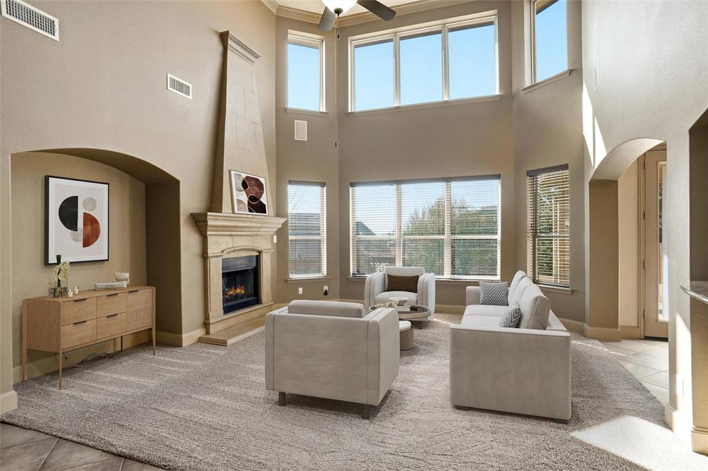 4840 Exposition Way Fort Worth, TX 76244 - Photo 6 of 40 a living room with furniture and fireplace