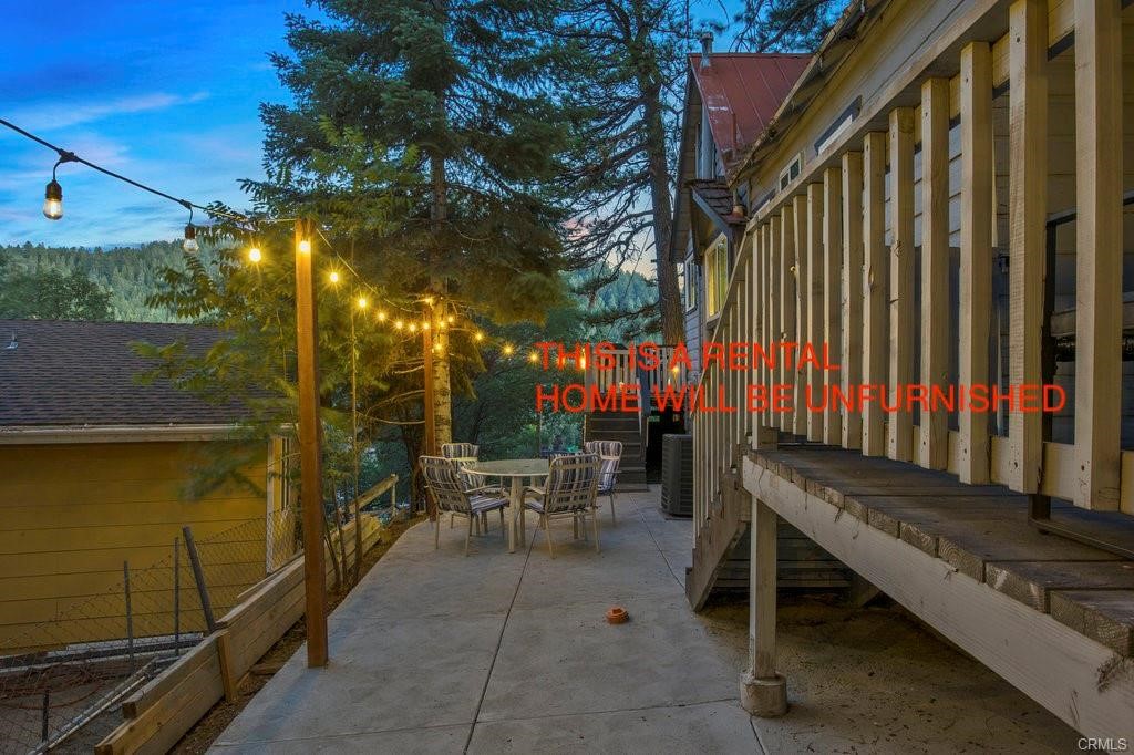 23882 Springwater Road Crestline, CA 92325 - Photo 34 of 39 a view of outdoor space with seating area
