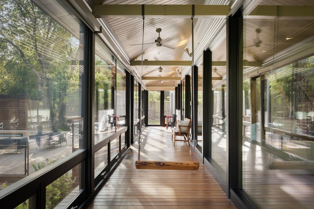 4707 Peace Pipe Path Austin, TX 78746 - Photo 31 of 40 Four Seasons Porch fully-air conditioned