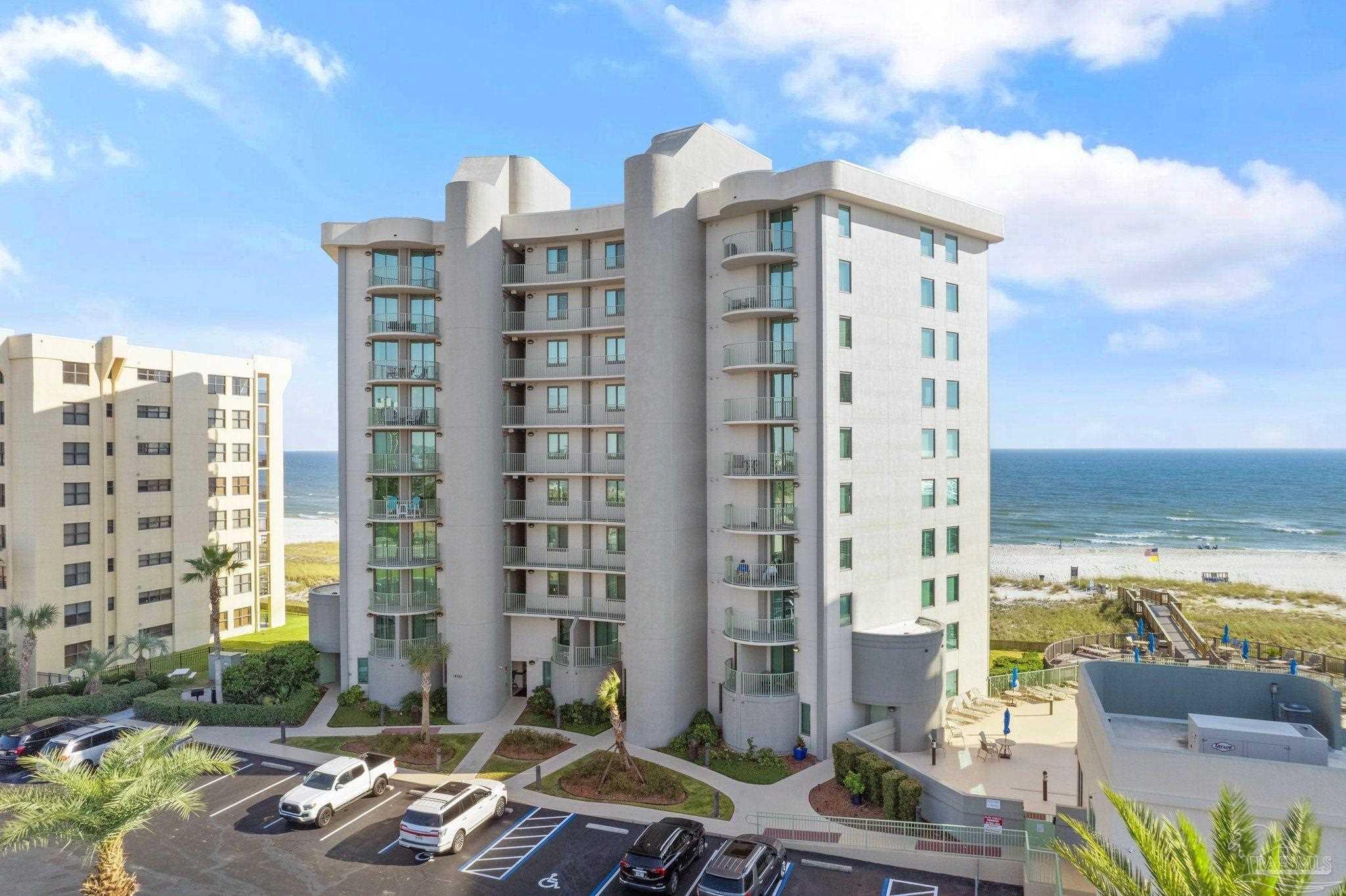 16785 Perdido Key Drive, Unit 503 Perdido Key, FL 32507 - Photo 26 of 38 a front view of a building with outdoor space