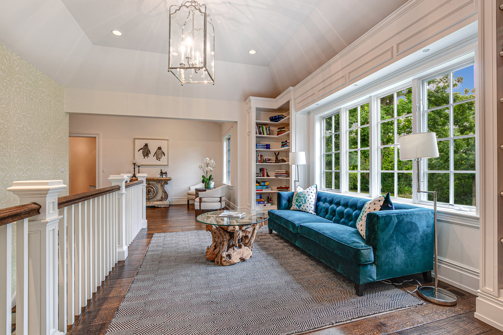 680 South Ridge Road Lake Forest, IL 60045 - Photo 19 of 44 a living room with furniture and a large window