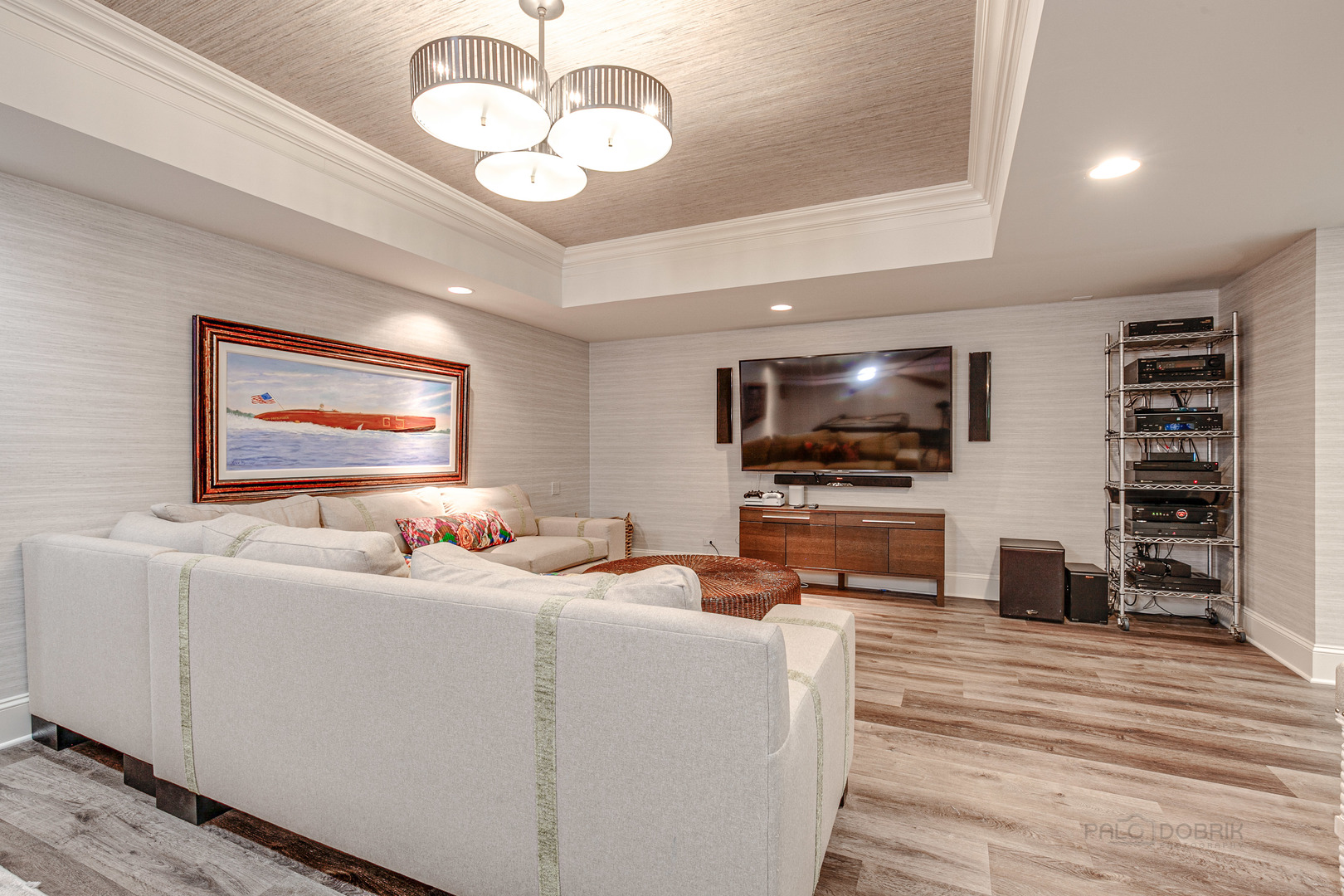 680 South Ridge Road Lake Forest, IL 60045 - Photo 35 of 44 a living room with furniture and a flat screen tv