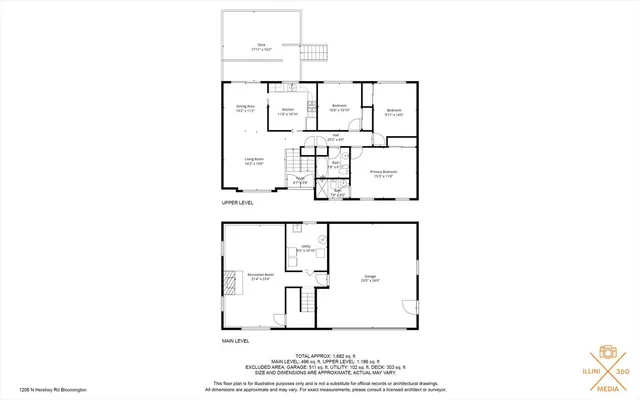 $254,900 | 1206 North Hershey Road, Bloomington, IL 61704