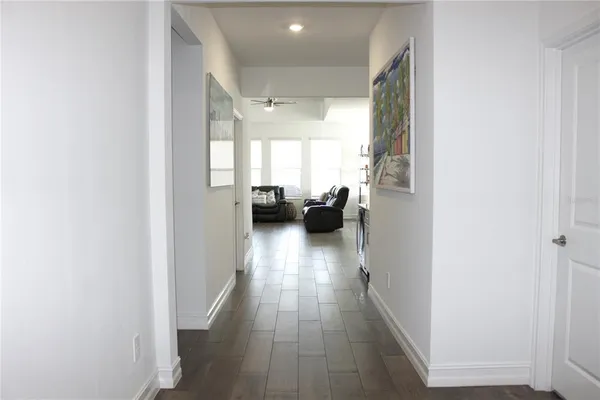 a view of entryway with livingroom and furniture