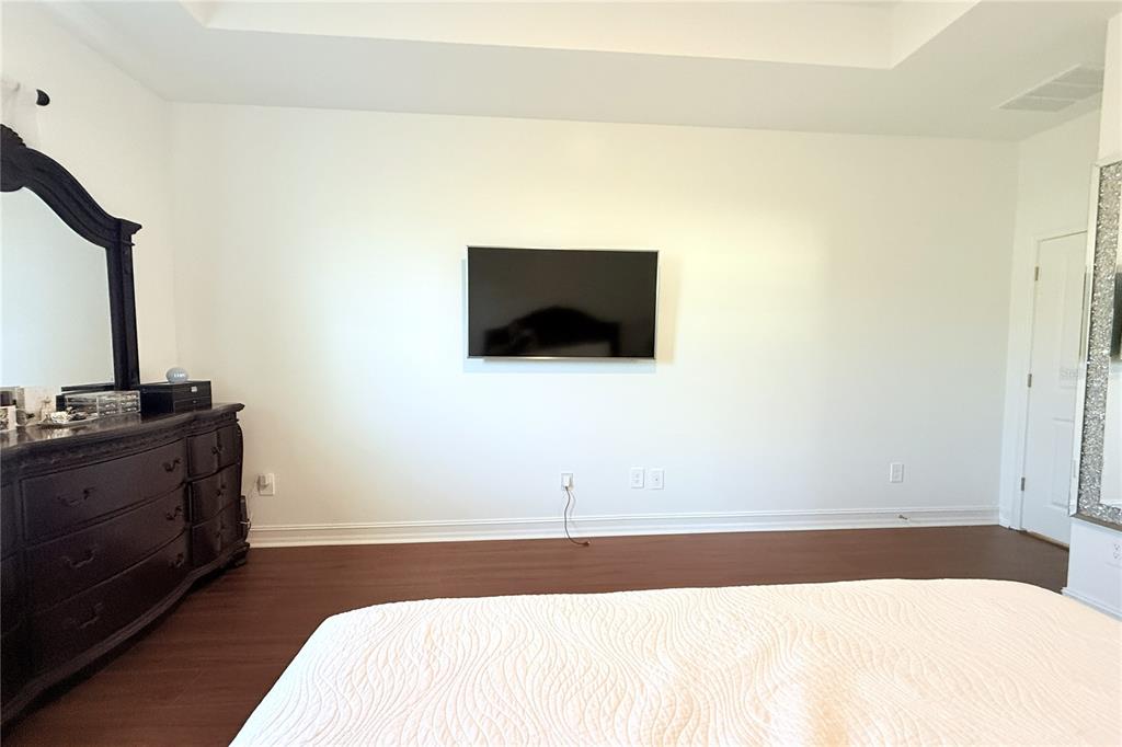 18331 Serene Lk Loop Lutz, FL 33548 - Photo 30 of 46 a bedroom with a bed and a flat screen tv