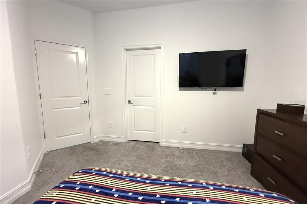 18331 Serene Lk Loop Lutz, FL 33548 - Photo 37 of 46 a living room with a flat screen tv and a fireplace