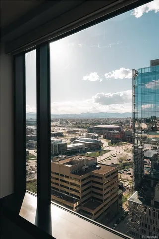 a view of a balcony with lake view