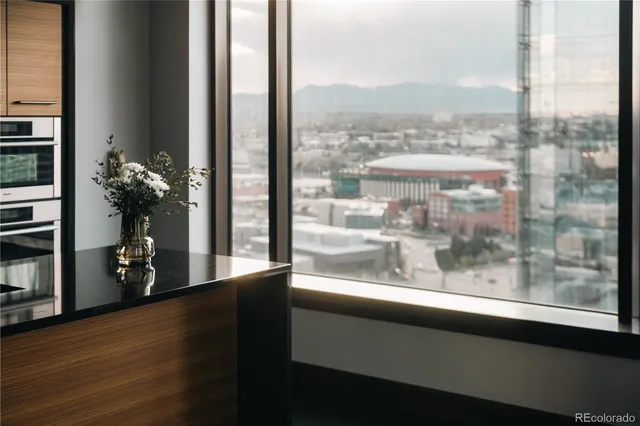 a view of a balcony with lake view