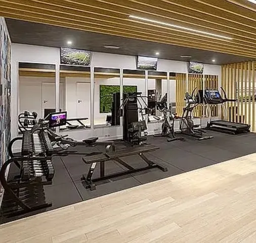 a view of a patio with couches table and chairs and potted plants