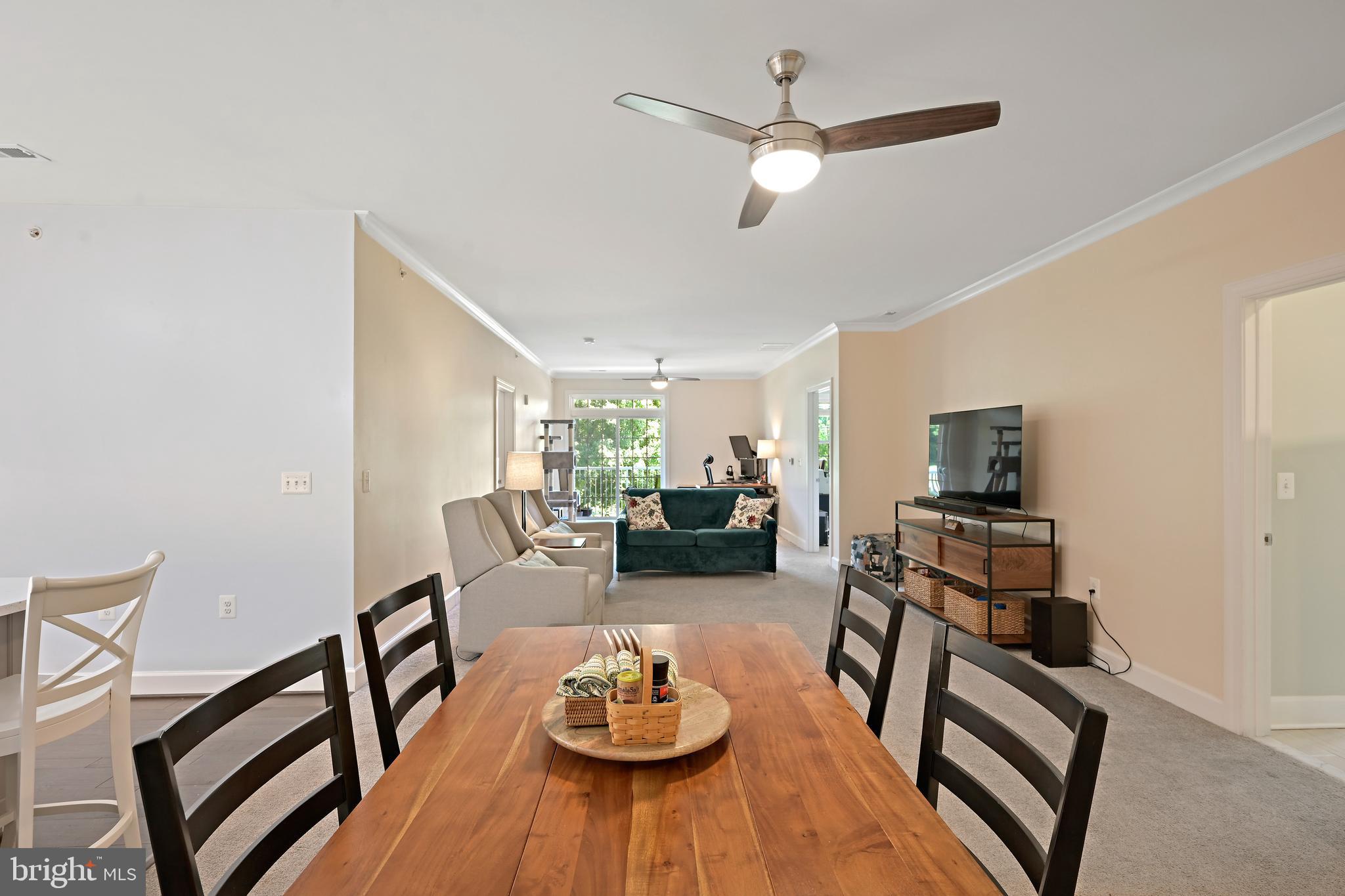 10520 Resort Road, Unit 306 Ellicott City, MD 21042 - Photo 16 of 46 View from Dining Room to Living Room