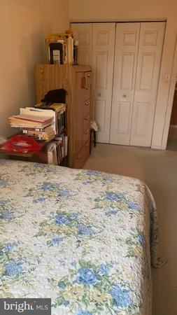 a room with a bed and a table