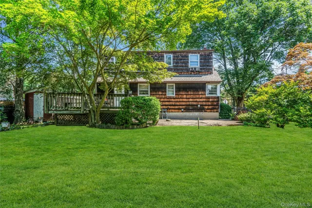 a view of a backyard with a garden
