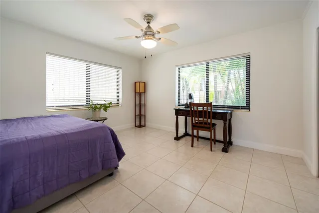 a living room with a couch and a table