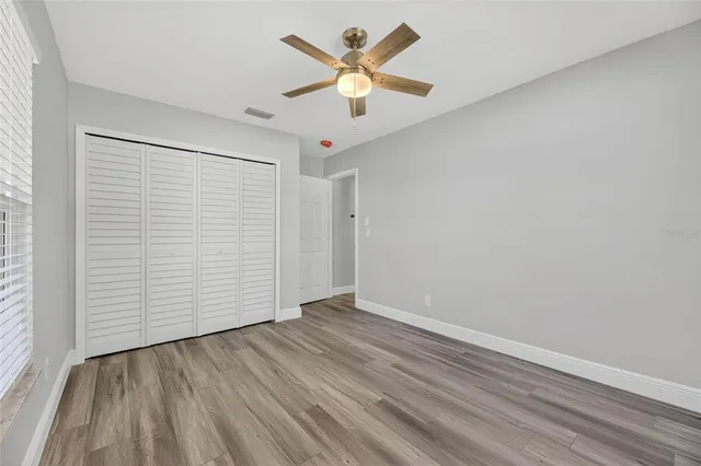 a view of backyard of a house