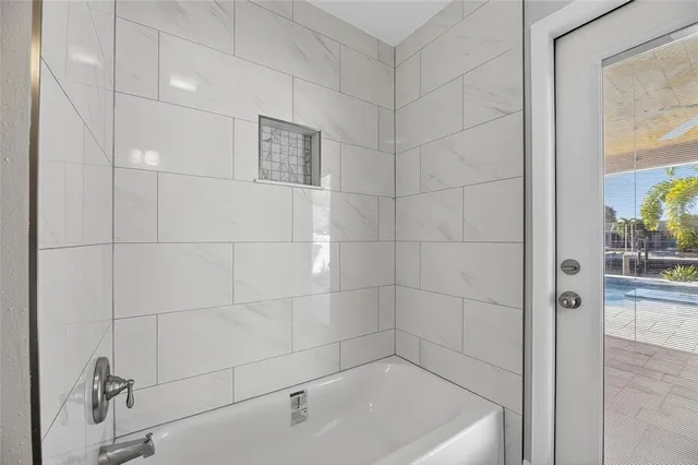 a house view with a garden space