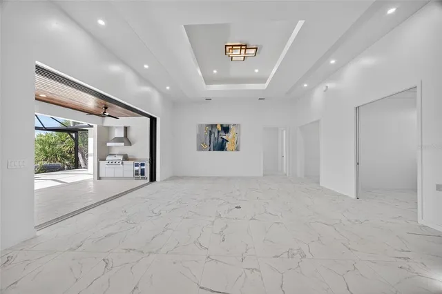 a view of an empty room