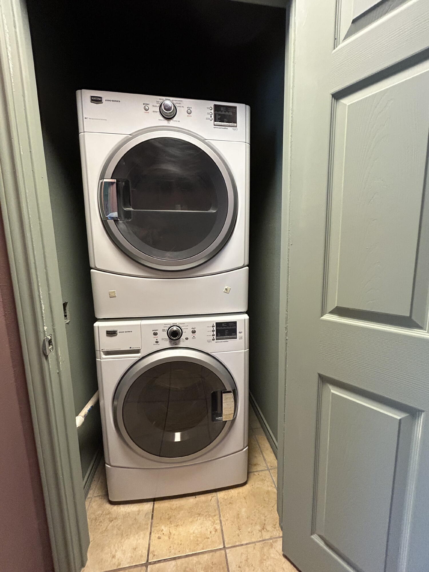 3118 37th Street, Unit FRONT Lubbock, TX 79413 - Photo 10 of 16 a close up view of a washer and dryer