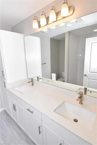 a bathroom with a shower and bathtub