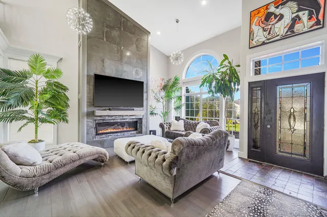 a open kitchen with stainless steel appliances granite countertop a sink and cabinets