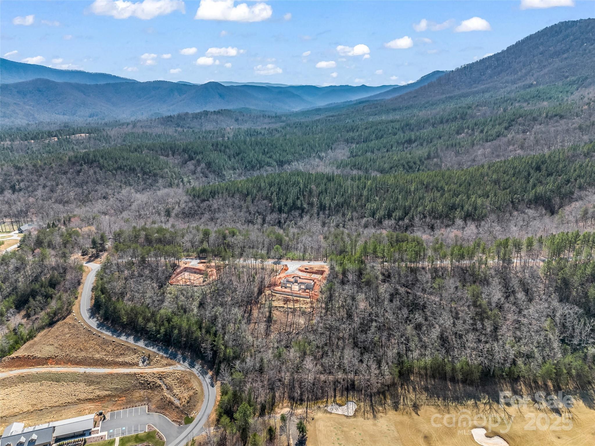 2015 Deep Gap Farm Road East Mill Spring, NC 28756 - Photo 15 of 36 a view of a town with mountains in the background