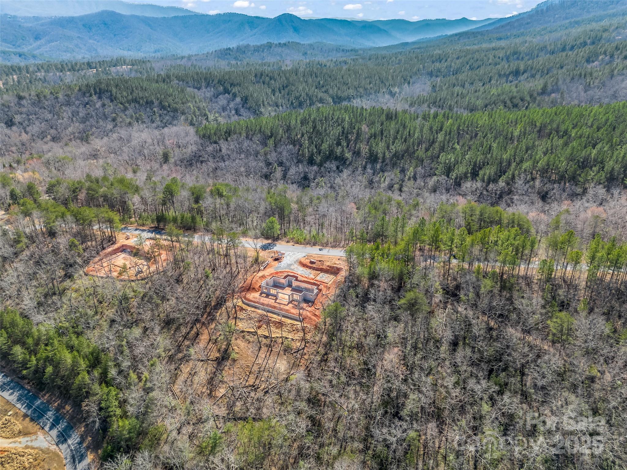 2015 Deep Gap Farm Road East Mill Spring, NC 28756 - Photo 22 of 36 an aerial view of a house with a yard