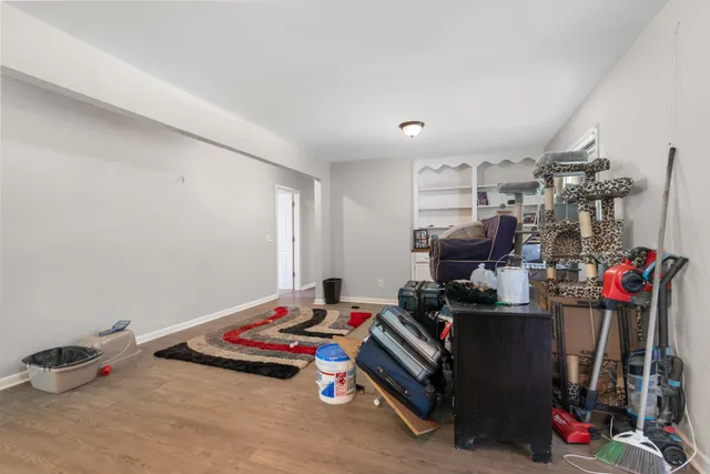 a room with storage and utility