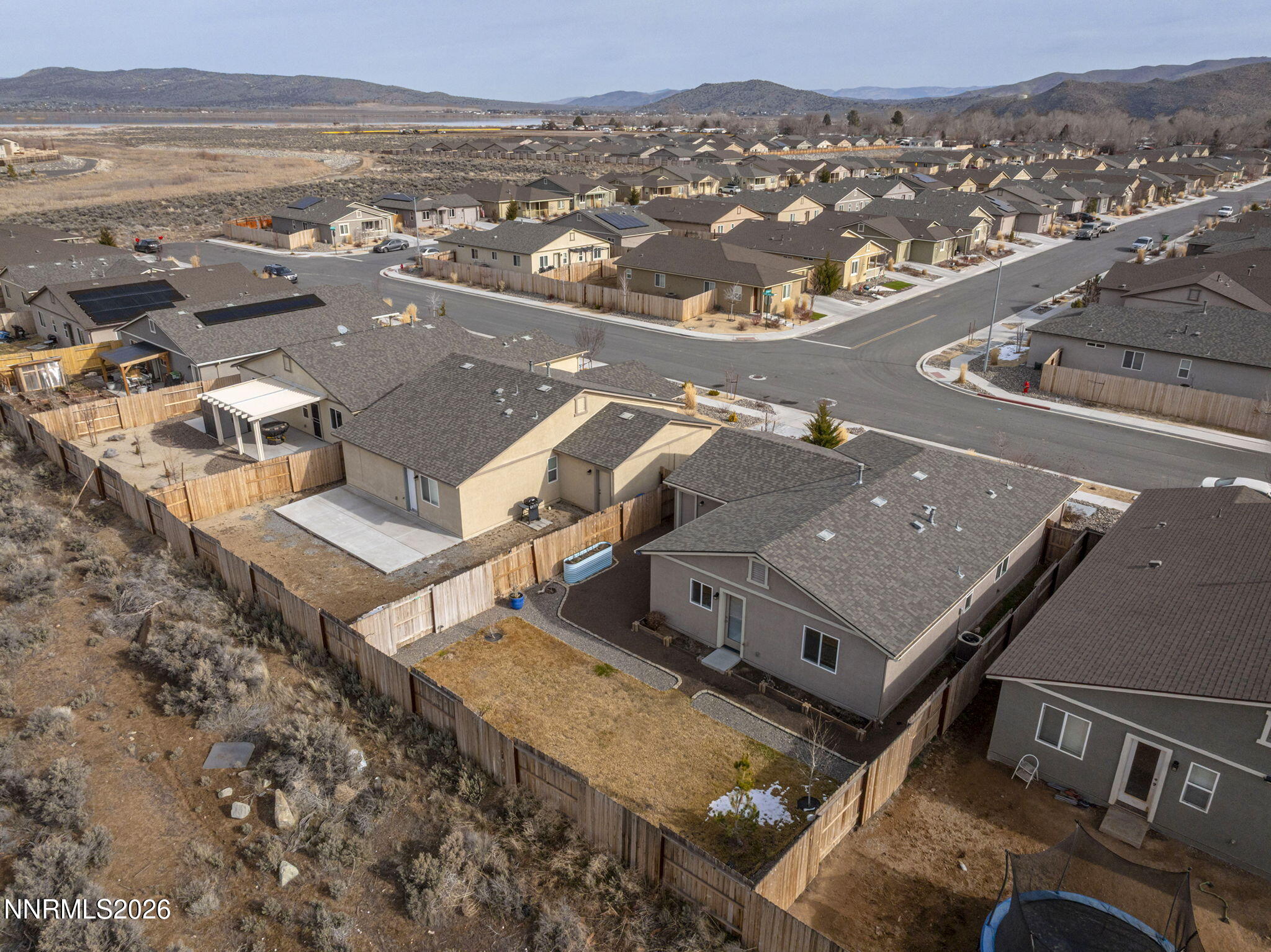 7709 Sandy Valley Drive Reno, NV 89506 - Photo 34 of 35 an aerial view of residential houses with outdoor space