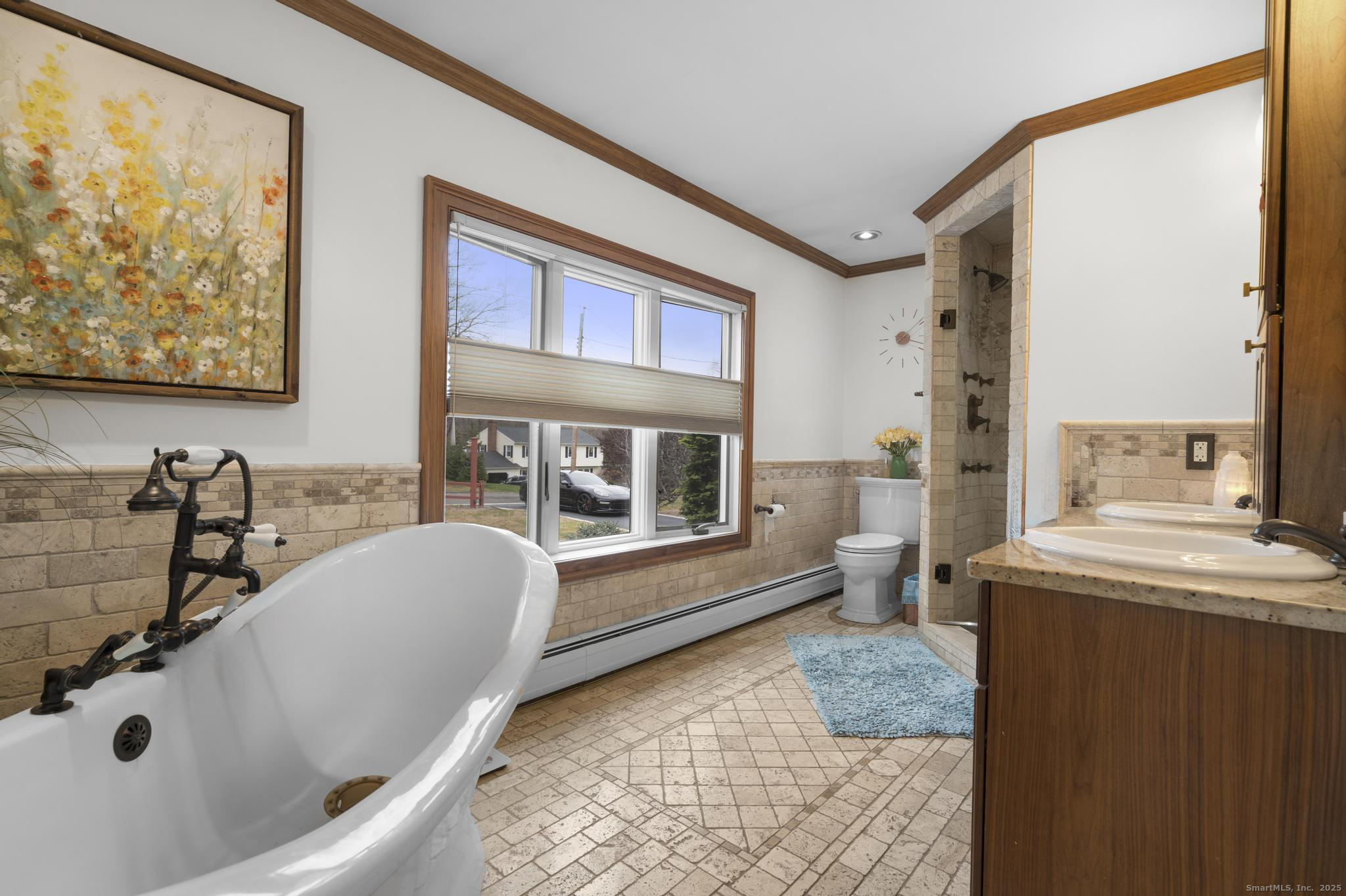 57 Gray Rock Road Trumbull, CT 06611 - Photo 11 of 40 a living room with furniture and a fireplace