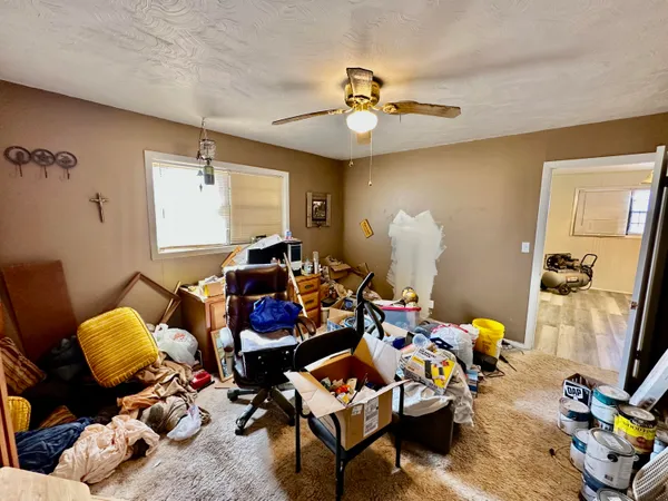 a room with storage and utility