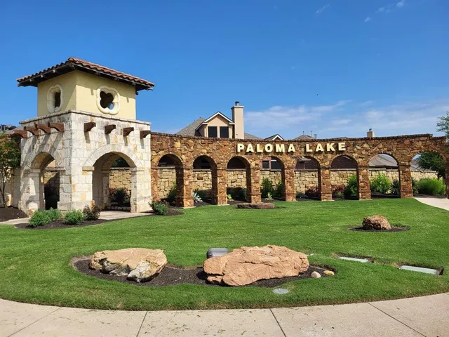 a house view with a garden space