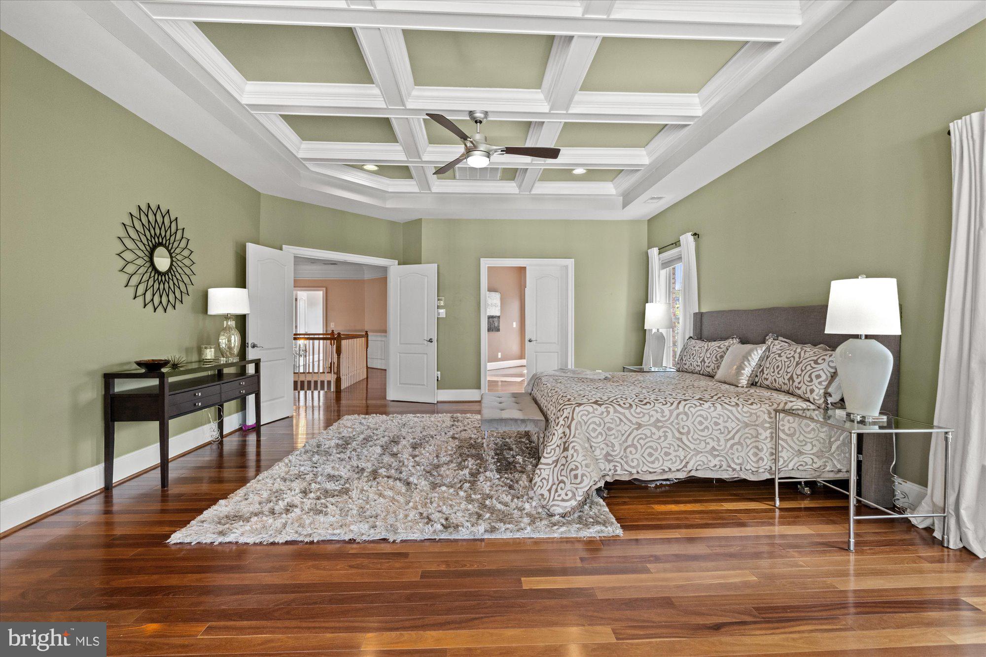 9300 Castle Hill Road Springfield, VA 22153 - Photo 30 of 60 Primary Bedroom with Coffered Ceilings