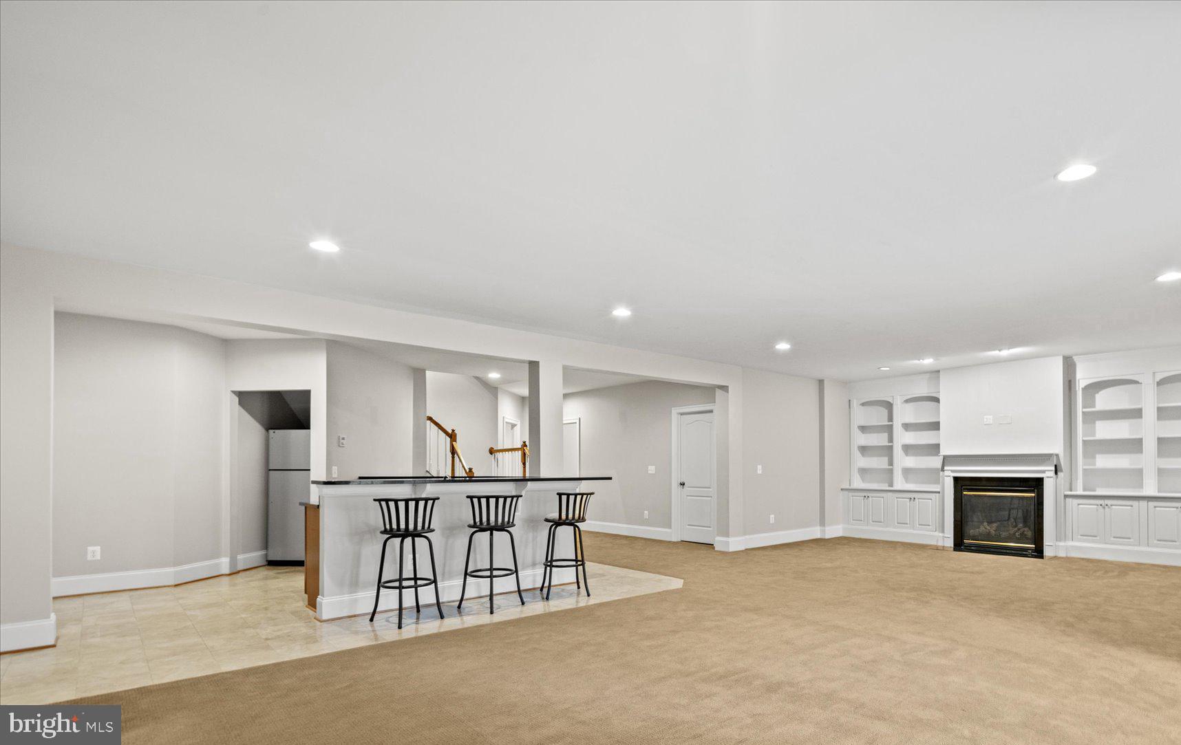 9300 Castle Hill Road Springfield, VA 22153 - Photo 50 of 60 Large Basement with wet bar