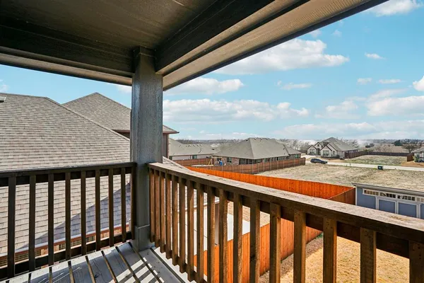 a city view from a balcony