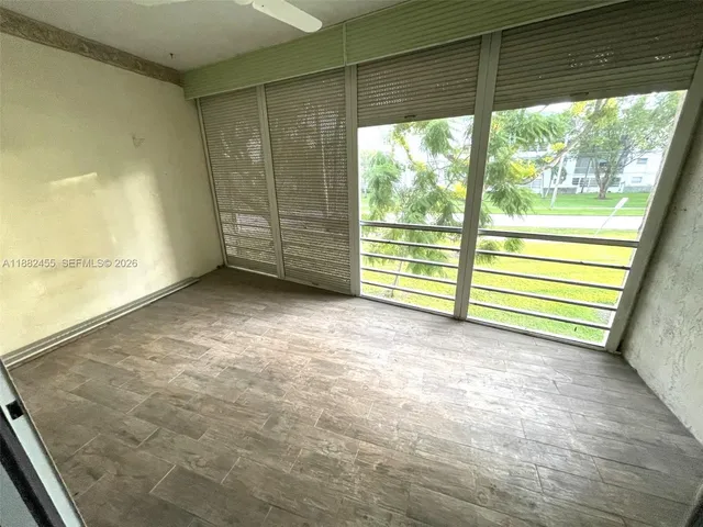 a view of a room with window