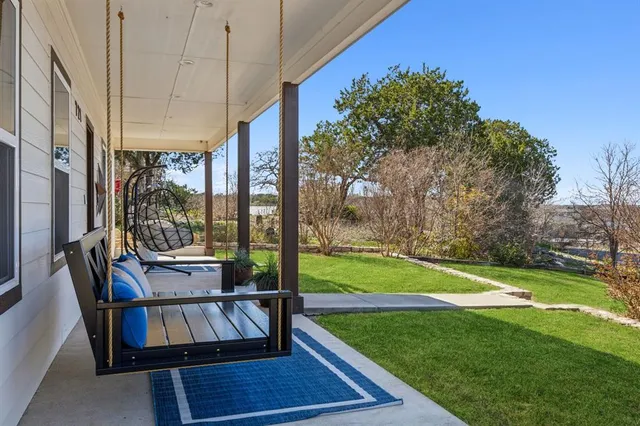 a view of outdoor space with seating yard