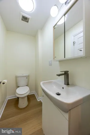 a bathroom with a sink and a toilet