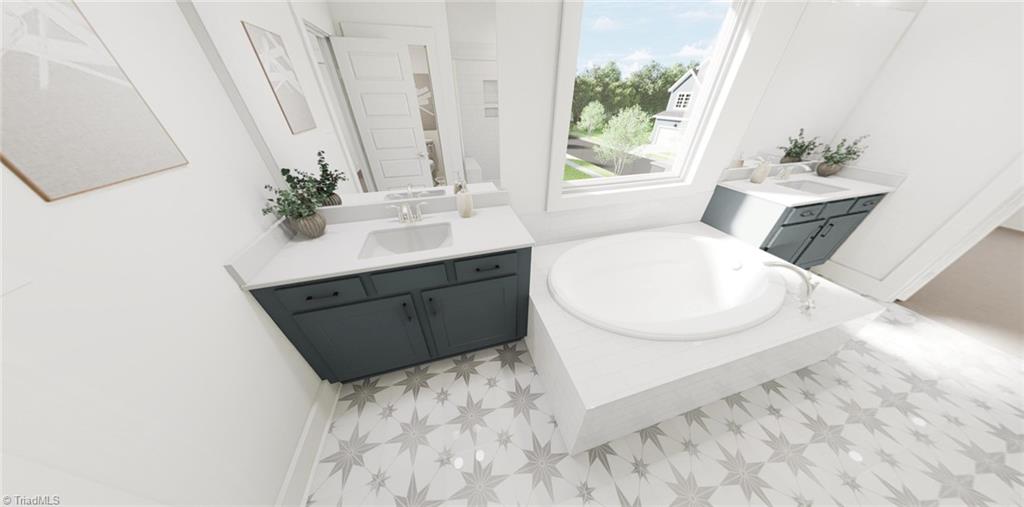 6718 Honeycutt Reserve Drive Oak Ridge, NC 27310 - Photo 13 of 21 Primary Bathroom-Virtual Representation Not actual home - Some Features may be different in actual home.
