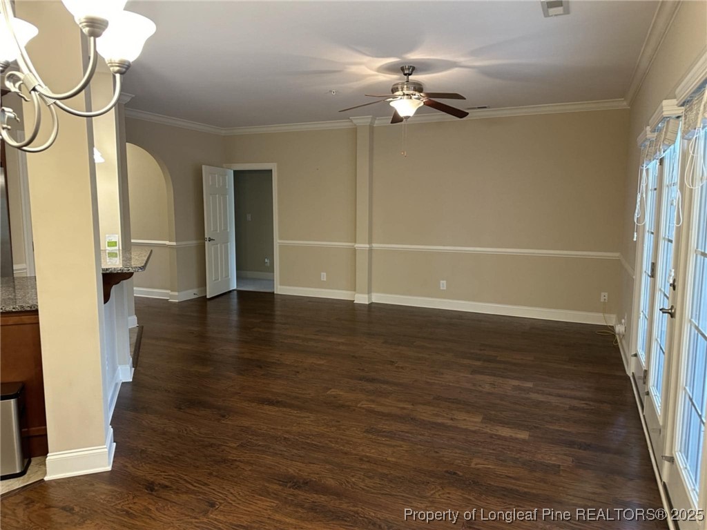 158 Gallery Drive, Unit 202 Spring Lake, NC 28390 - Photo 9 of 22 wooden floor in an empty room with a window