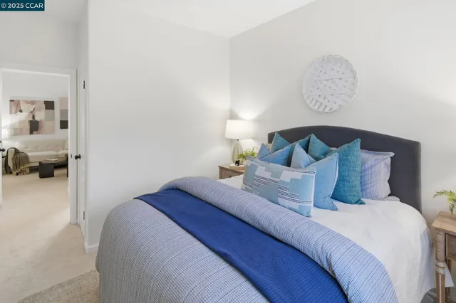 a view of a city with an ocean view