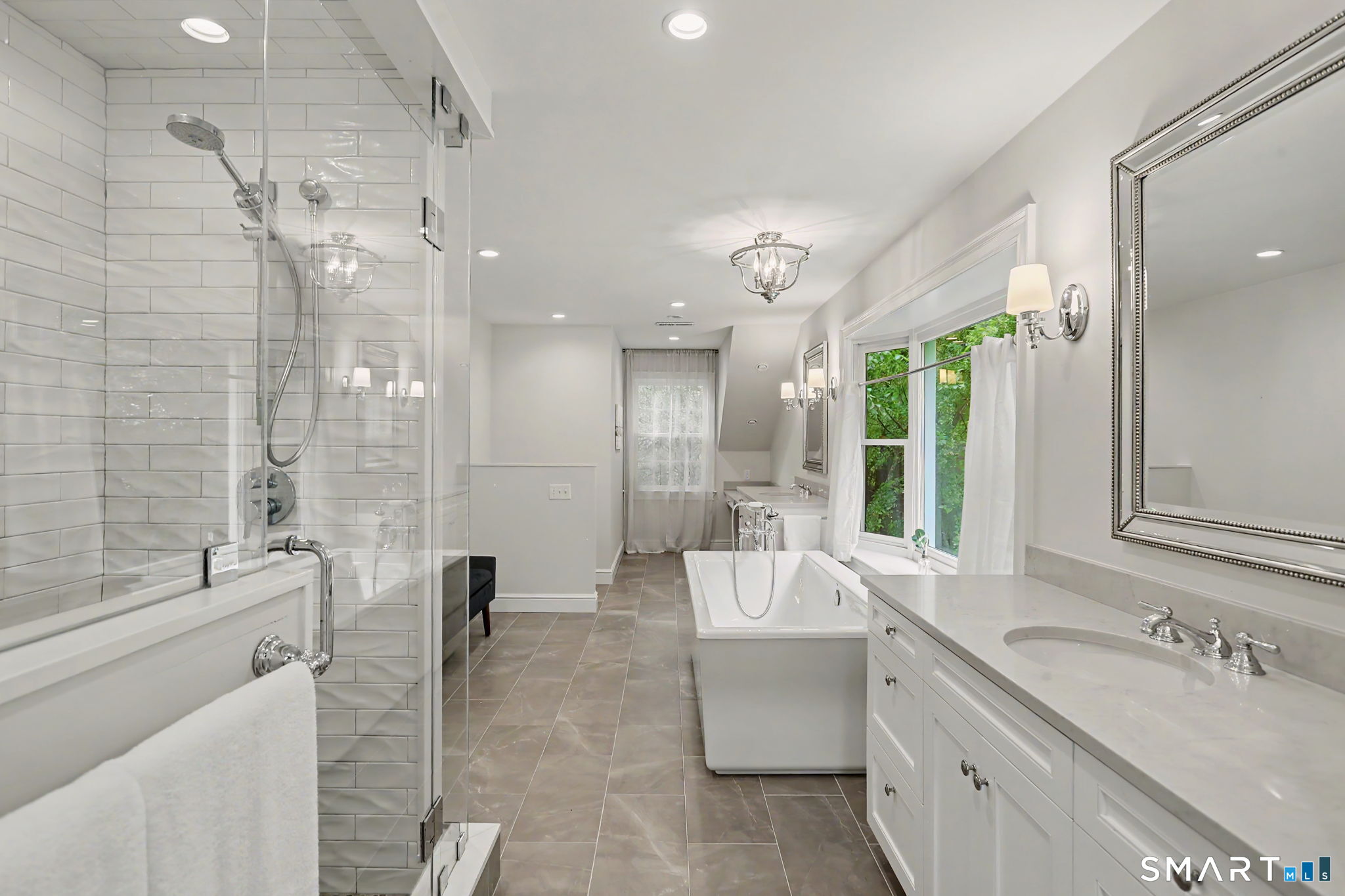 596 Silvermine Road New Canaan, CT 06840 - Photo 19 of 37 Spa-like Primary Bathroom
