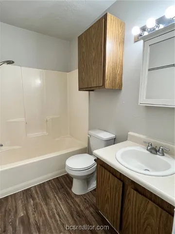 a bathroom with a sink toilet a mirror and vanity