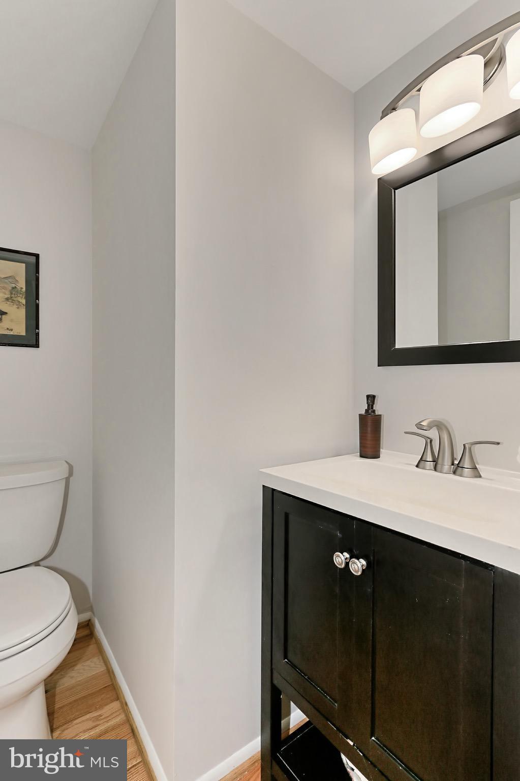 2380 Generation Drive Reston, VA 20191 - Photo 14 of 30 a bathroom with a toilet a sink a vanity and mirror