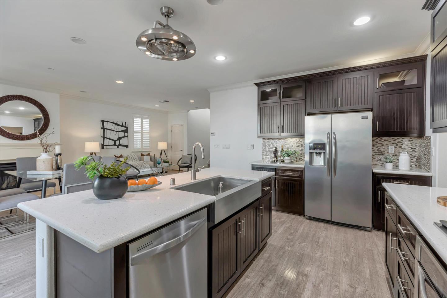 130 Palomino Place Gilroy, CA 95020 - Photo 15 of 50 a kitchen with a refrigerator and a sink